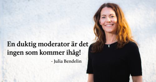Julia Bendelin Moderator Almedalen