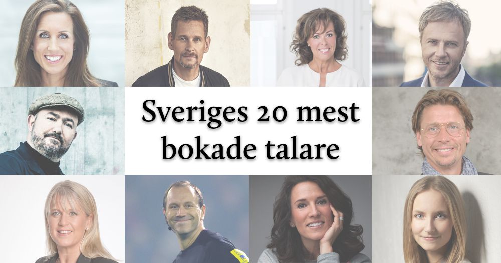 Sveriges 20 mest bokade föreläsare inom ledarskap och medarbetarskap