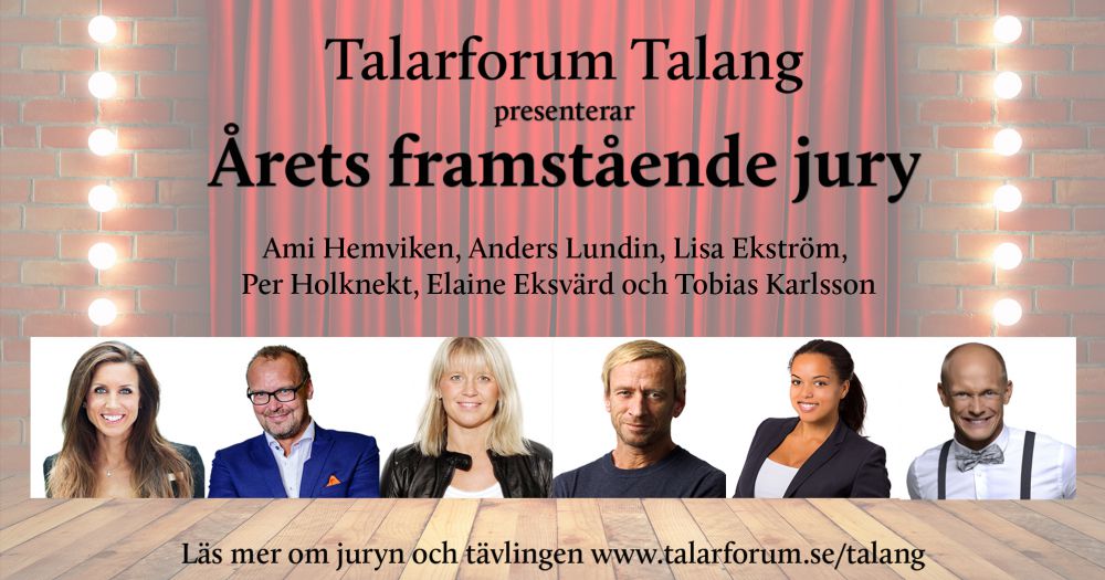 Årets framstående jury på Talarforum Talang