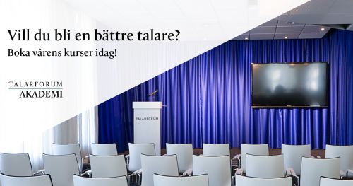 Talarforum akademi - Kurser för dig som föreläser eller presenterar